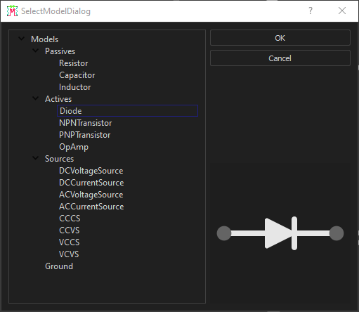 Select Model Dialog